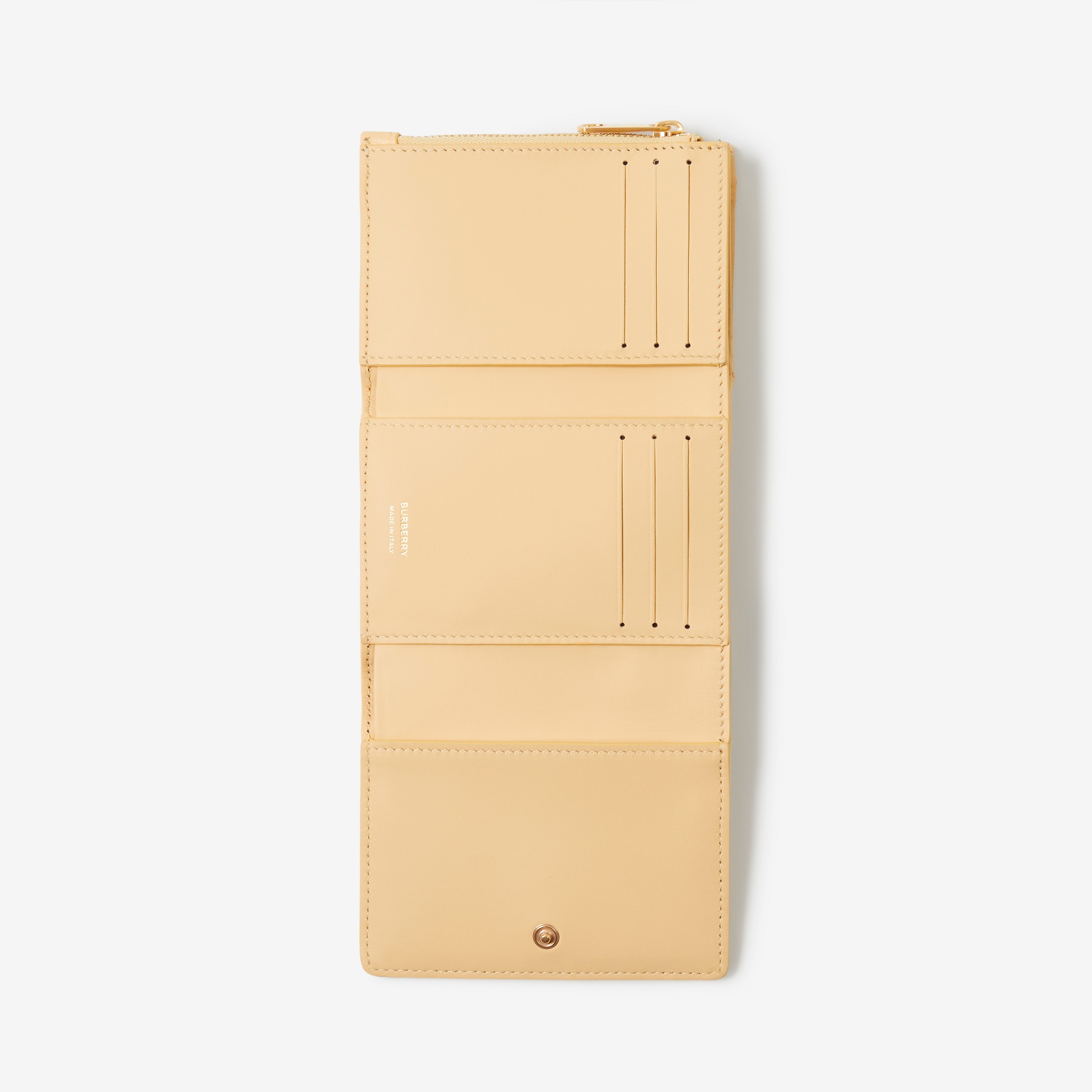 Leather Small Lola Folding Wallet in Golden Sand - Women | Burberry® Official - 4