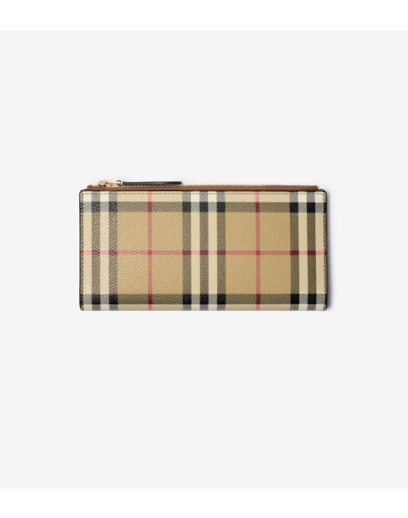 Large Check Bifold Wallet