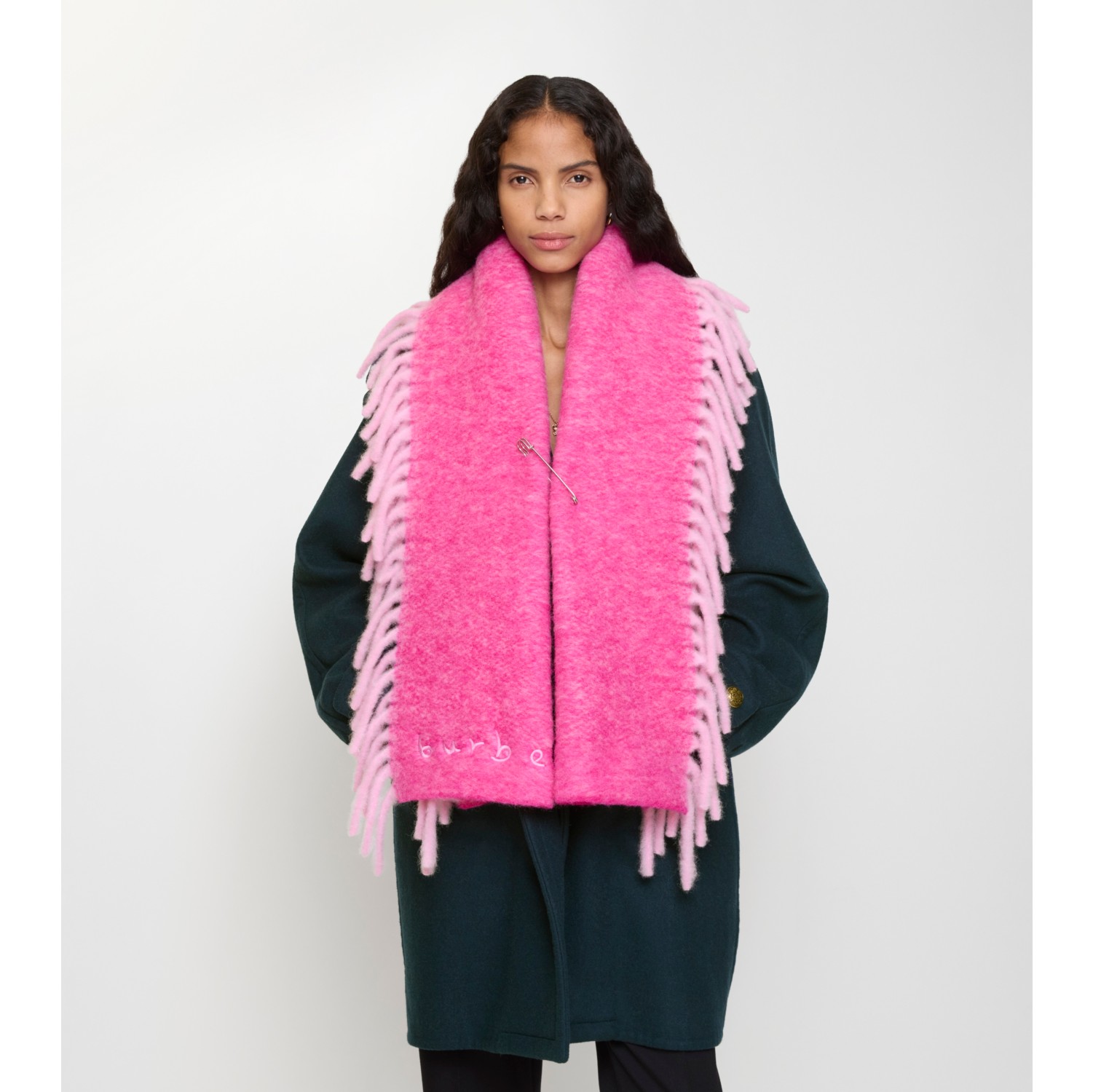 Alpaca Wool Blend Happy Scarf