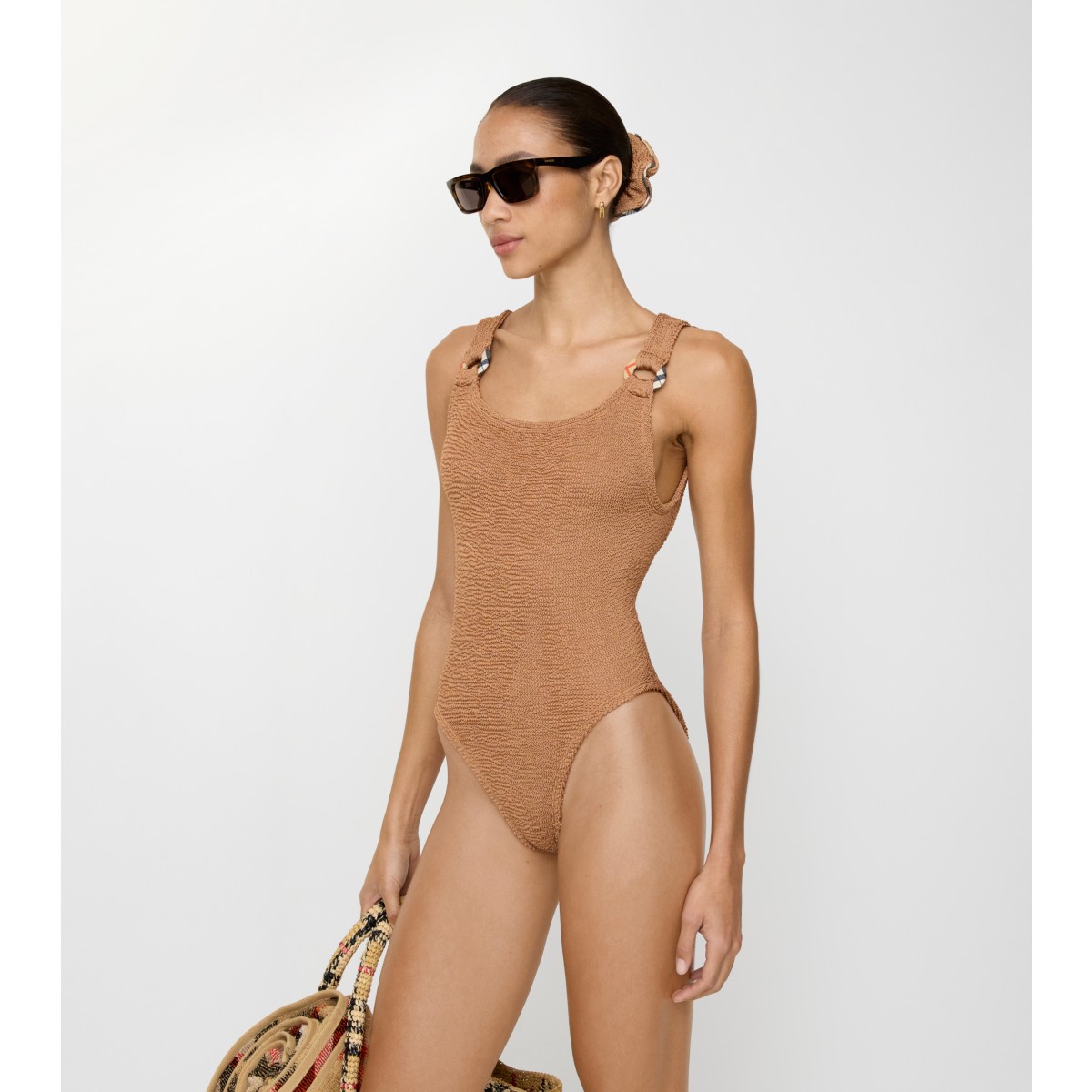  Check Domino Swimsuit