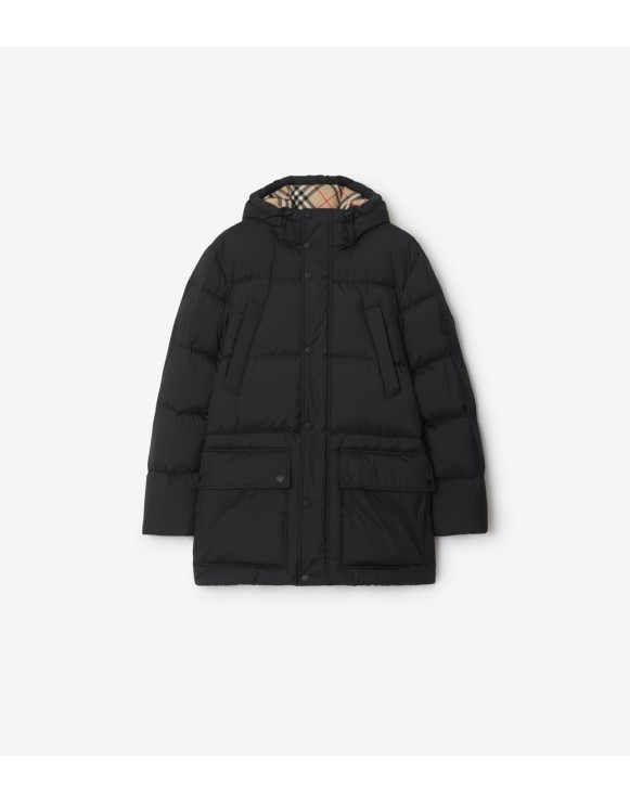 BURBERRY ダウン BURBERRY Ambleside Down Jacket with Burberry details BLACK