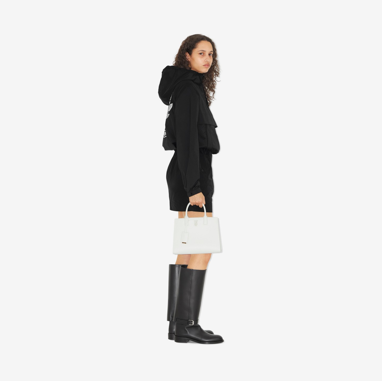 Press-stud Taffeta Mini Skirt in Black - Women | Burberry® Official