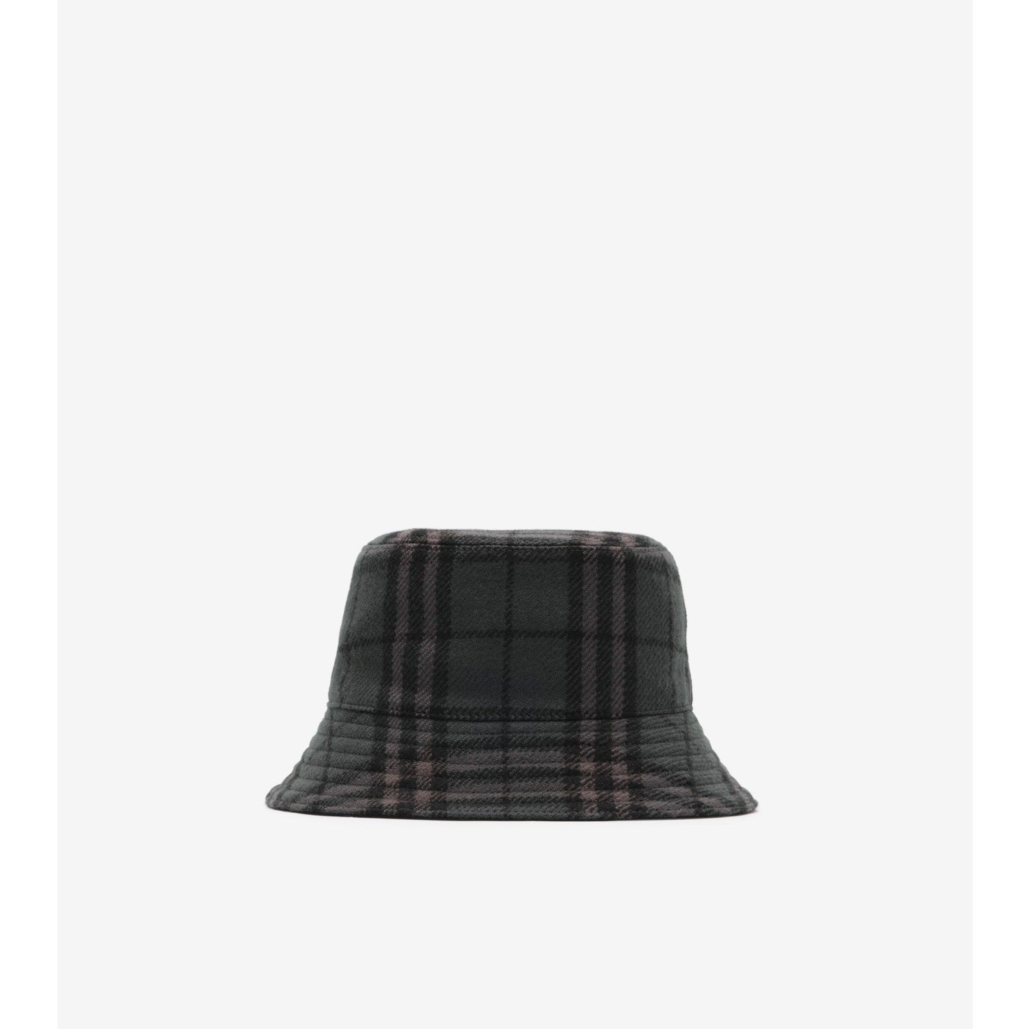 Reversible Check Wool Bucket Hat