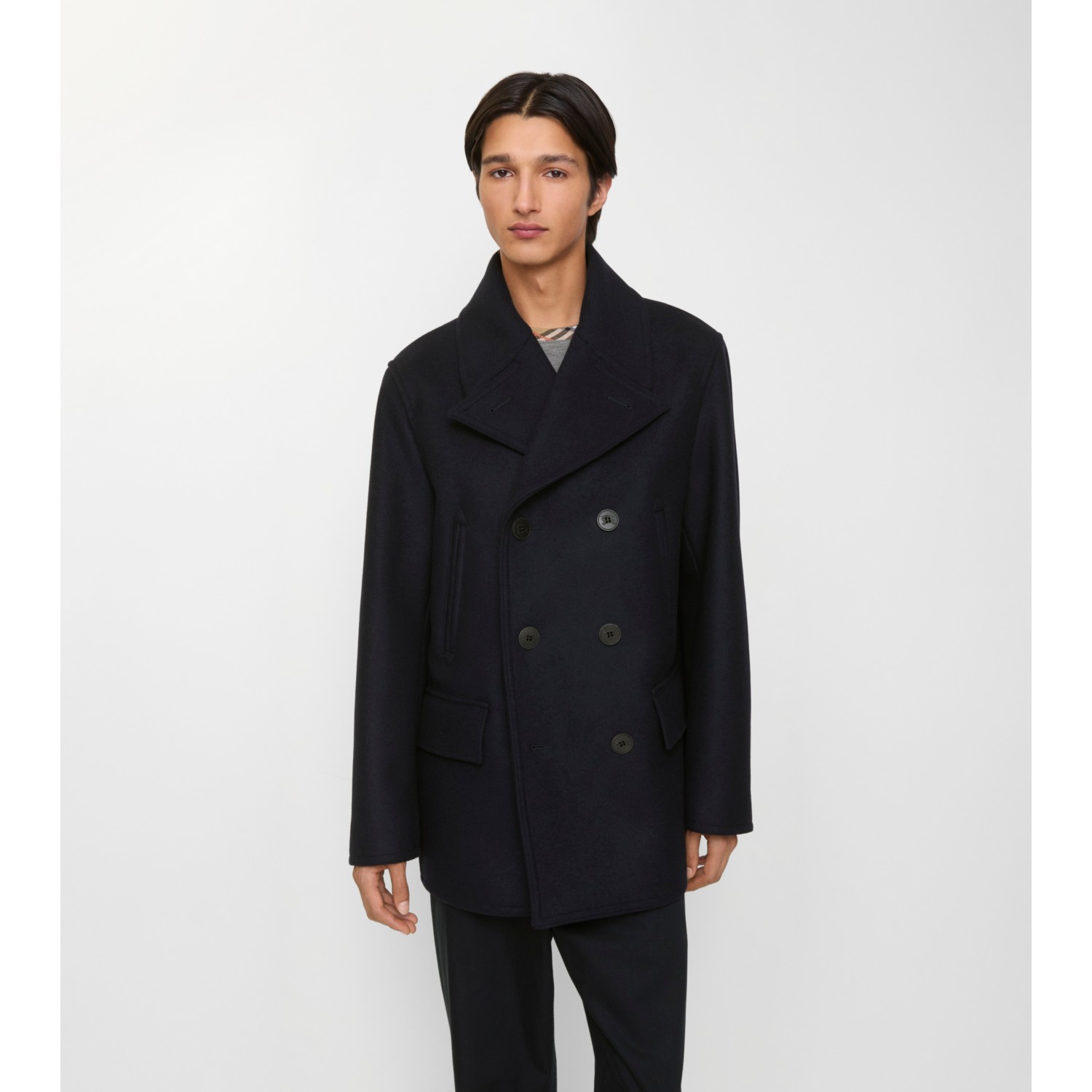 Wool Pea Coat - thumbnail 2