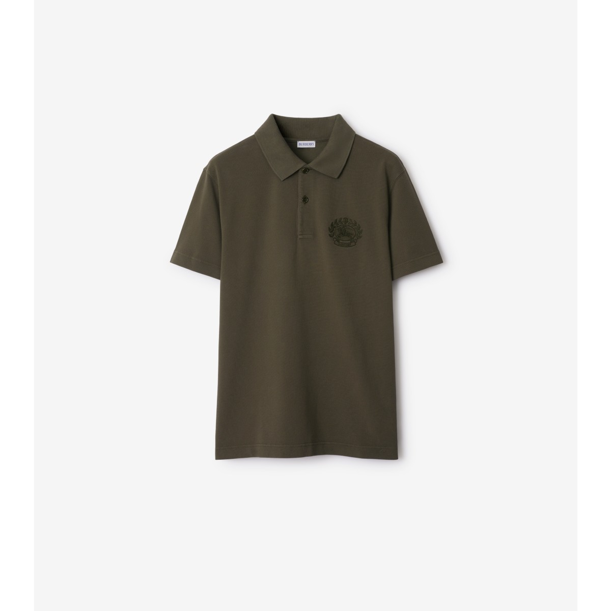 Shop Burberry Ekd Cotton Polo Shirt In Loch