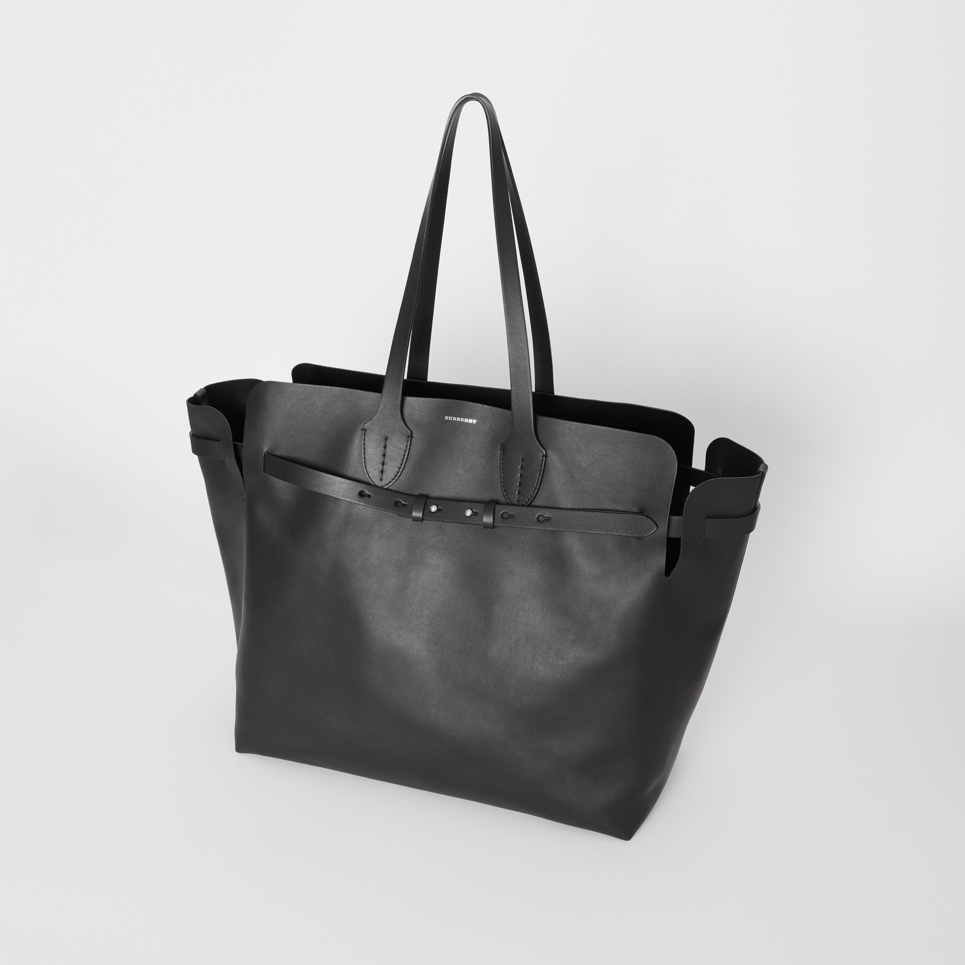 The Large Soft Leather Belt Bag in Black - Women | Burberry United Kingdom