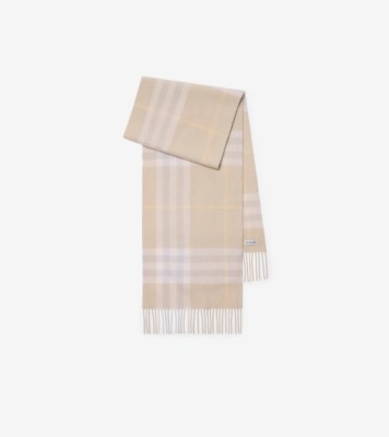 Check Cashmere Scarf in Smoke grey | Burberry® Official