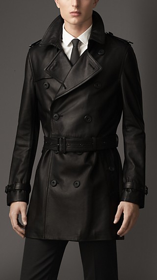 Nappa Leather Trench Coat