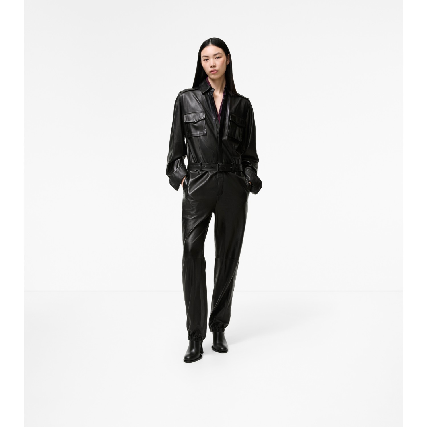 Leather Jumpsuit - thumbnail 2