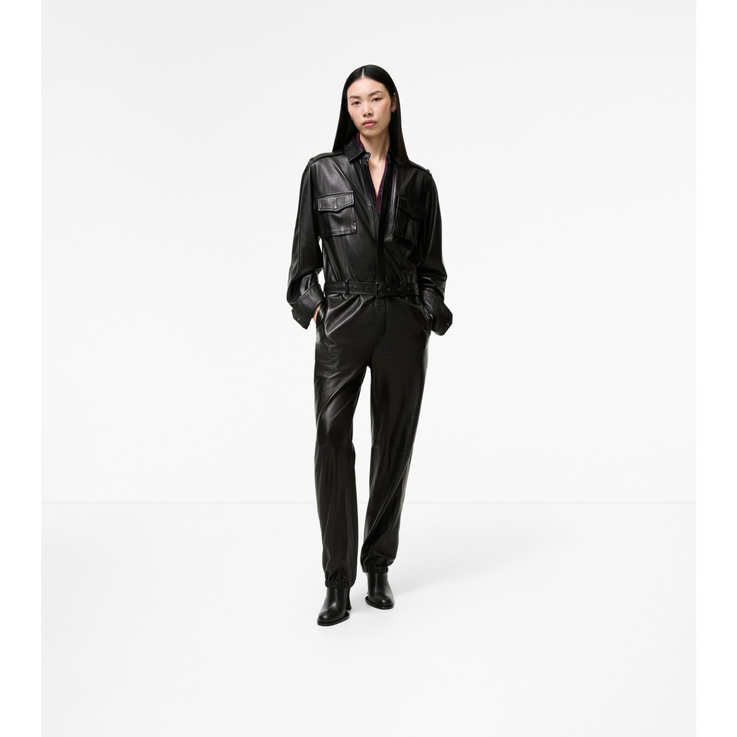 Leather Jumpsuit