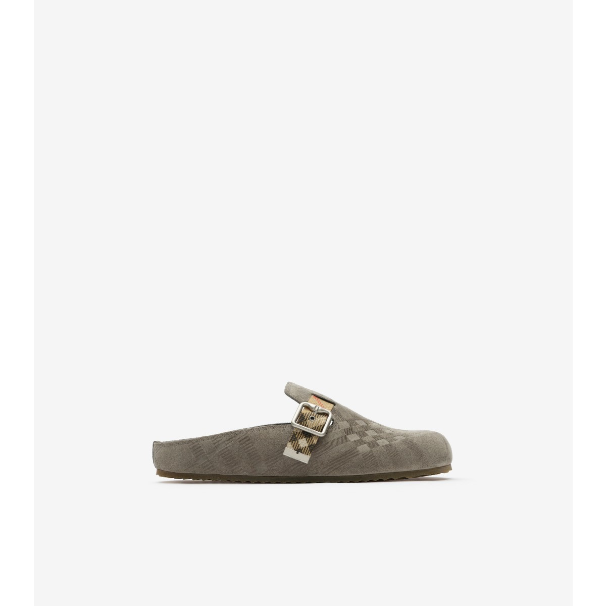  Check Suede Urchin Clogs