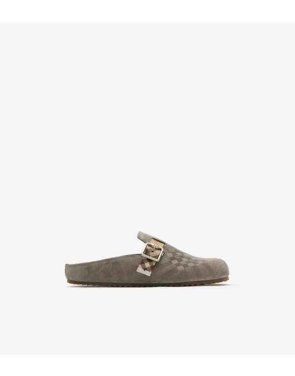 Sabots Urchin en cuir velours Check