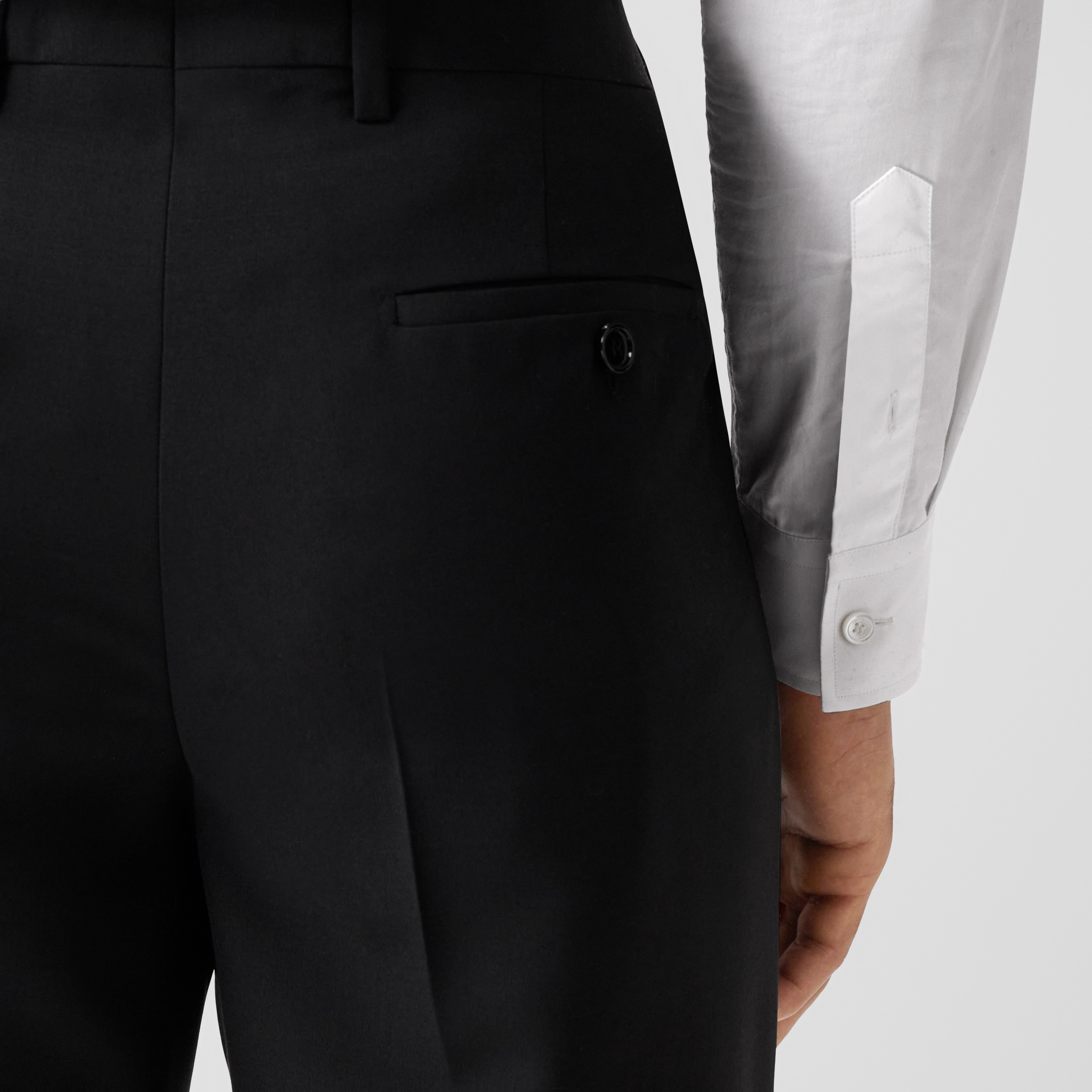Pantaloni sartoriali dal taglio classico in lana e mohair (Nero) - Uomo | Sito ufficiale Burberry® - 2
