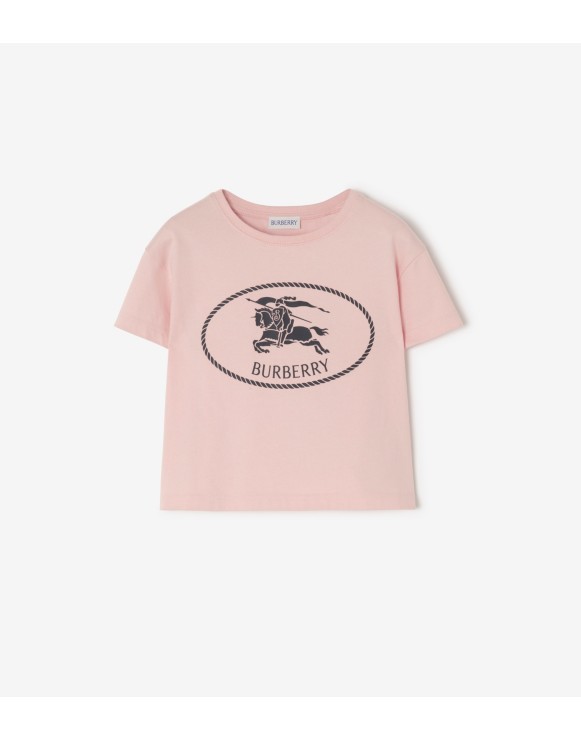 Knight Stamp Cotton T-shirt