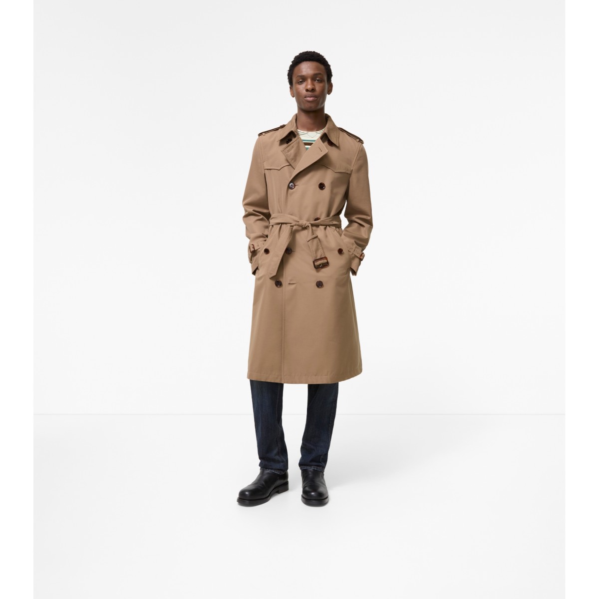  Long Silk Cotton Foxfield Trench Coat