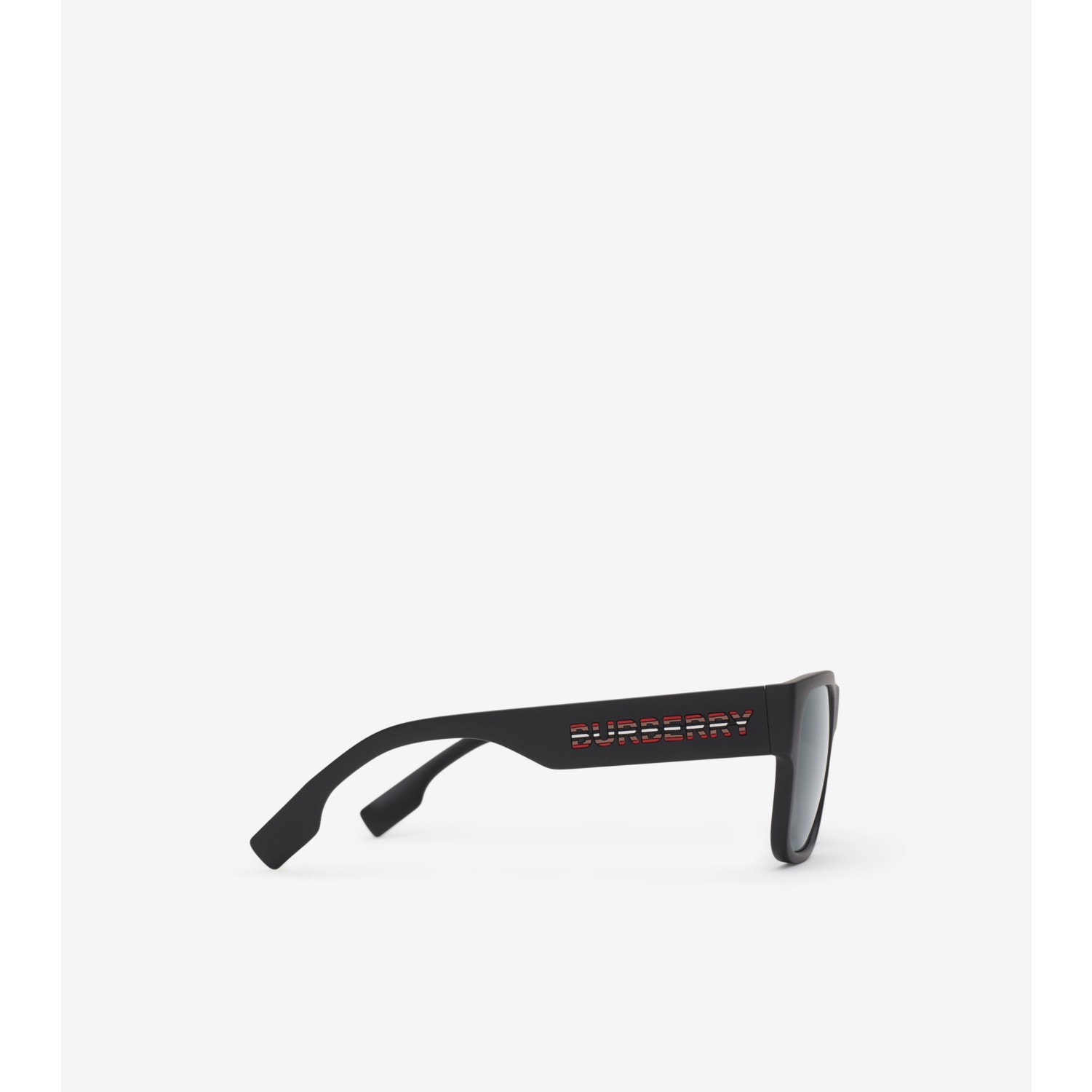 Eckige Sonnenbrille mit Logodetail