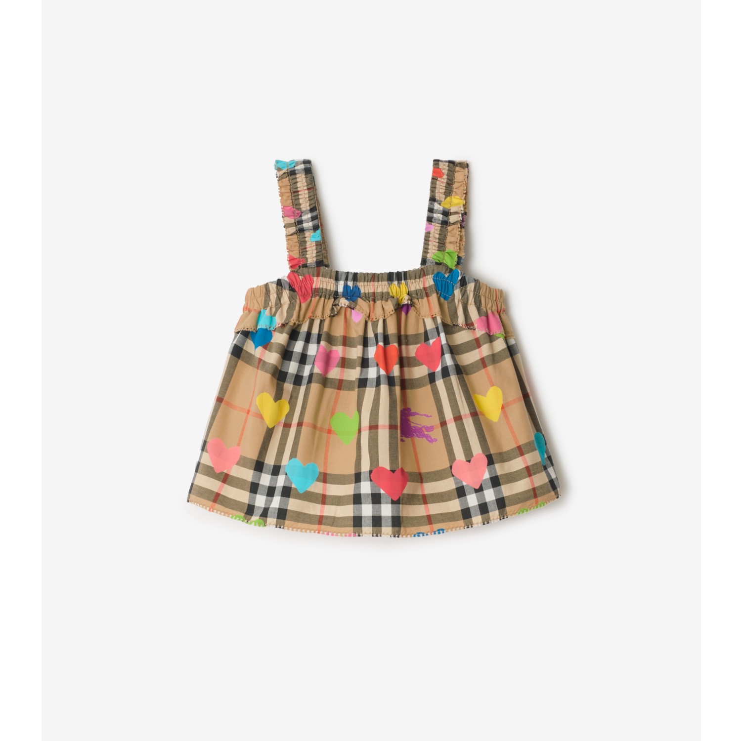 Heart Check Cotton Top