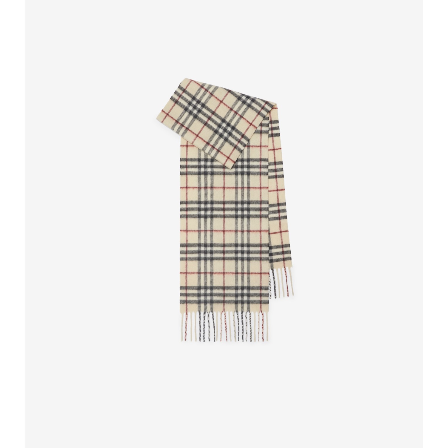 Check Cashmere Scarf