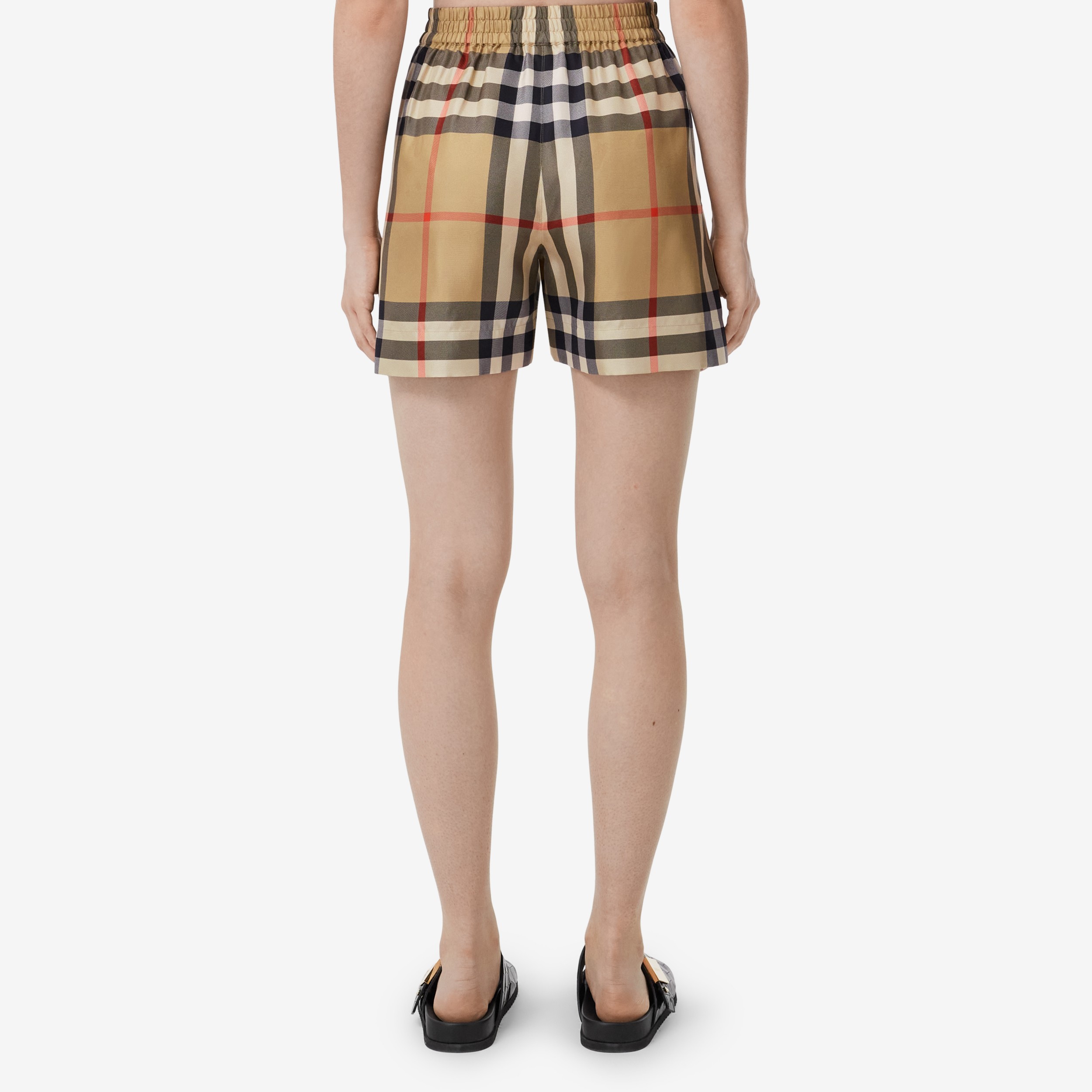 Total 73+ imagen burberry silk shorts women’s