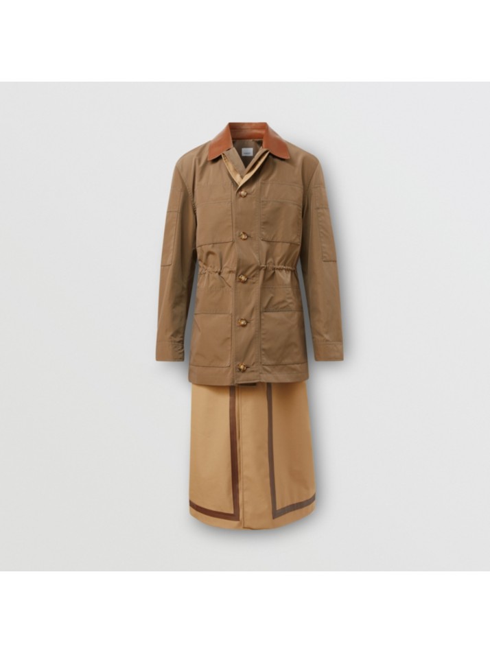 field jacket detail technical cotton car coat