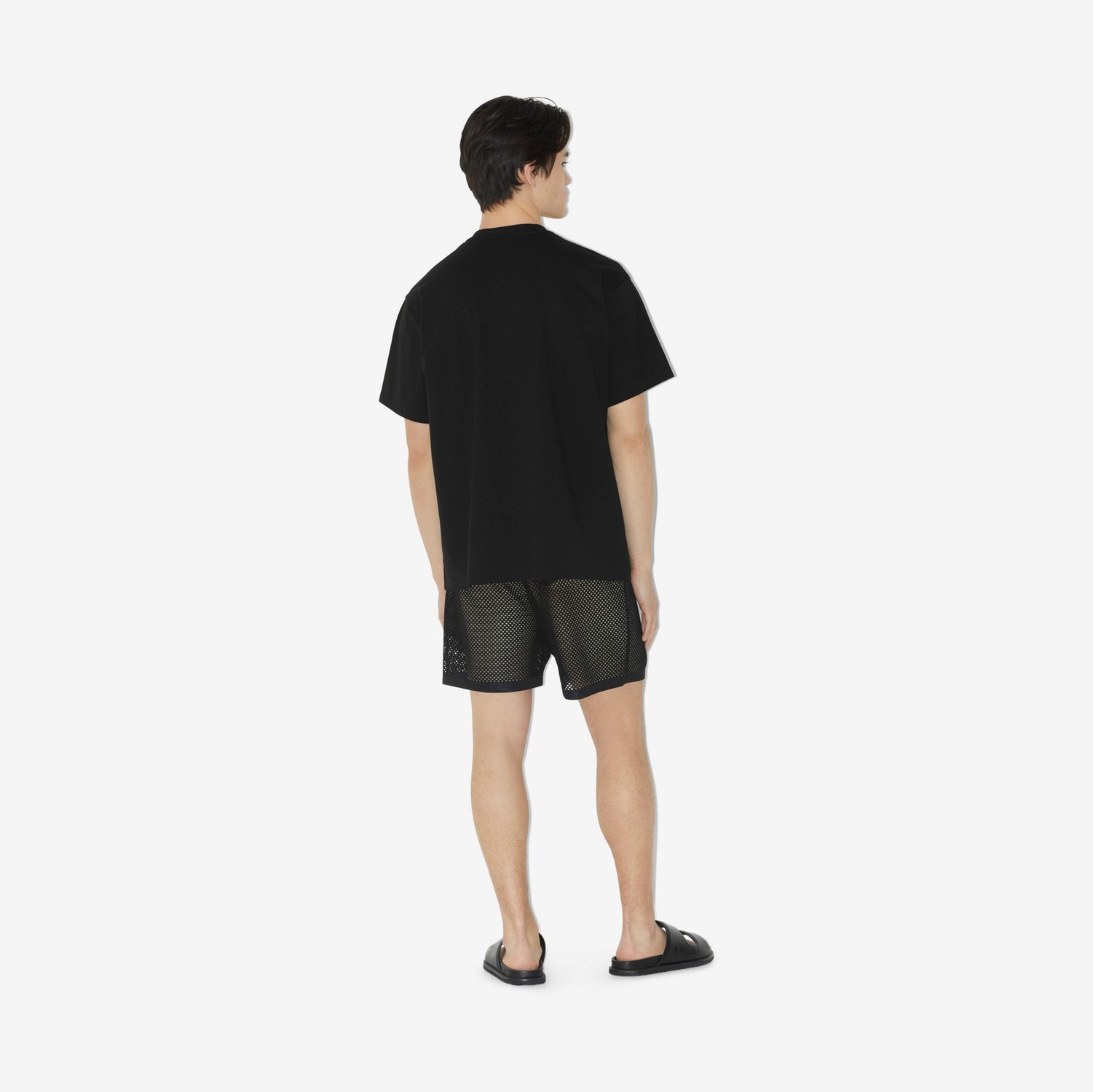 T-shirt in cotone con EKD ricamato (Nero) - Uomo | Sito ufficiale Burberry®