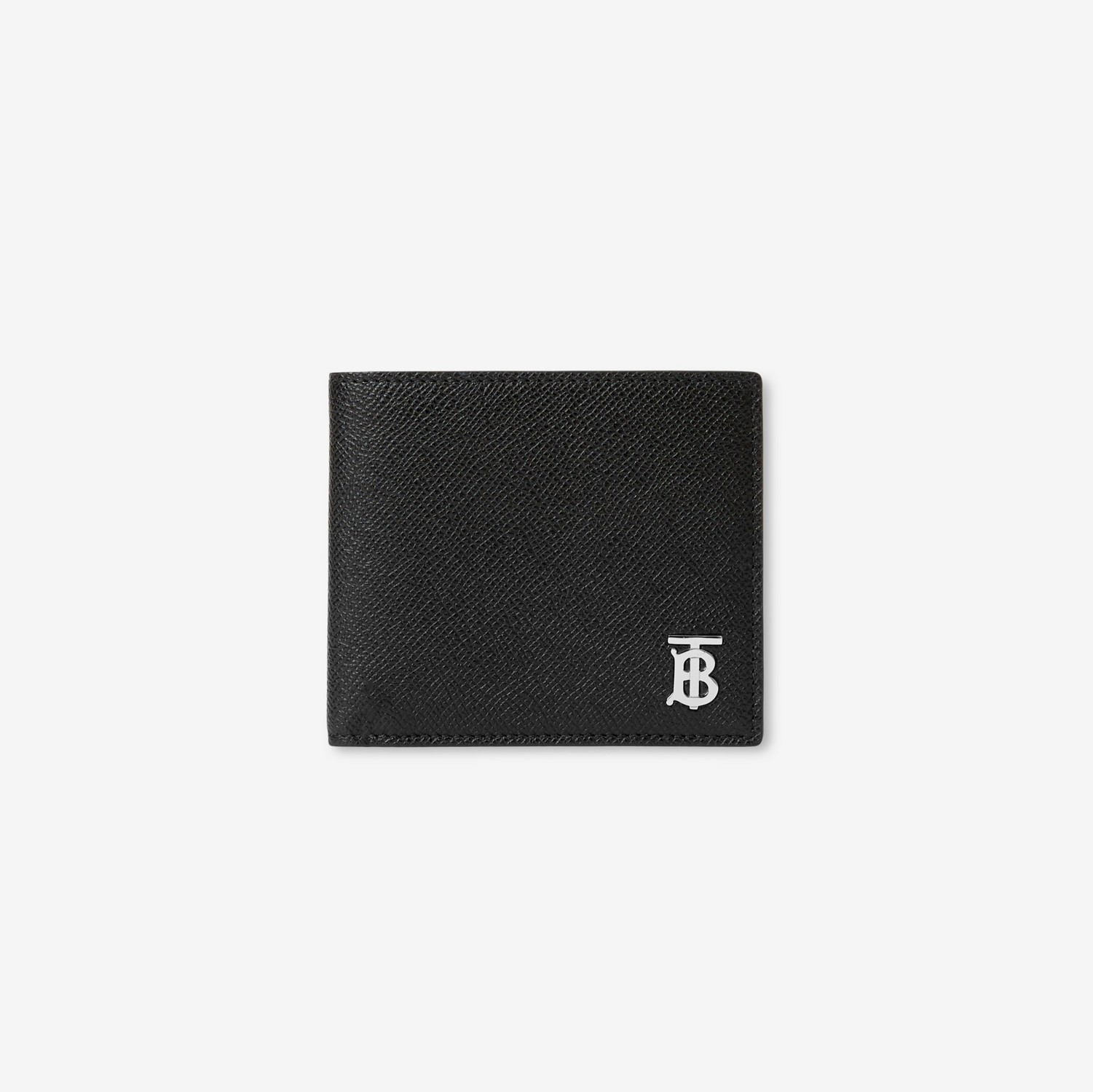 Grainy Leather TB Bifold Wallet in Black - Men | Burberry® Official