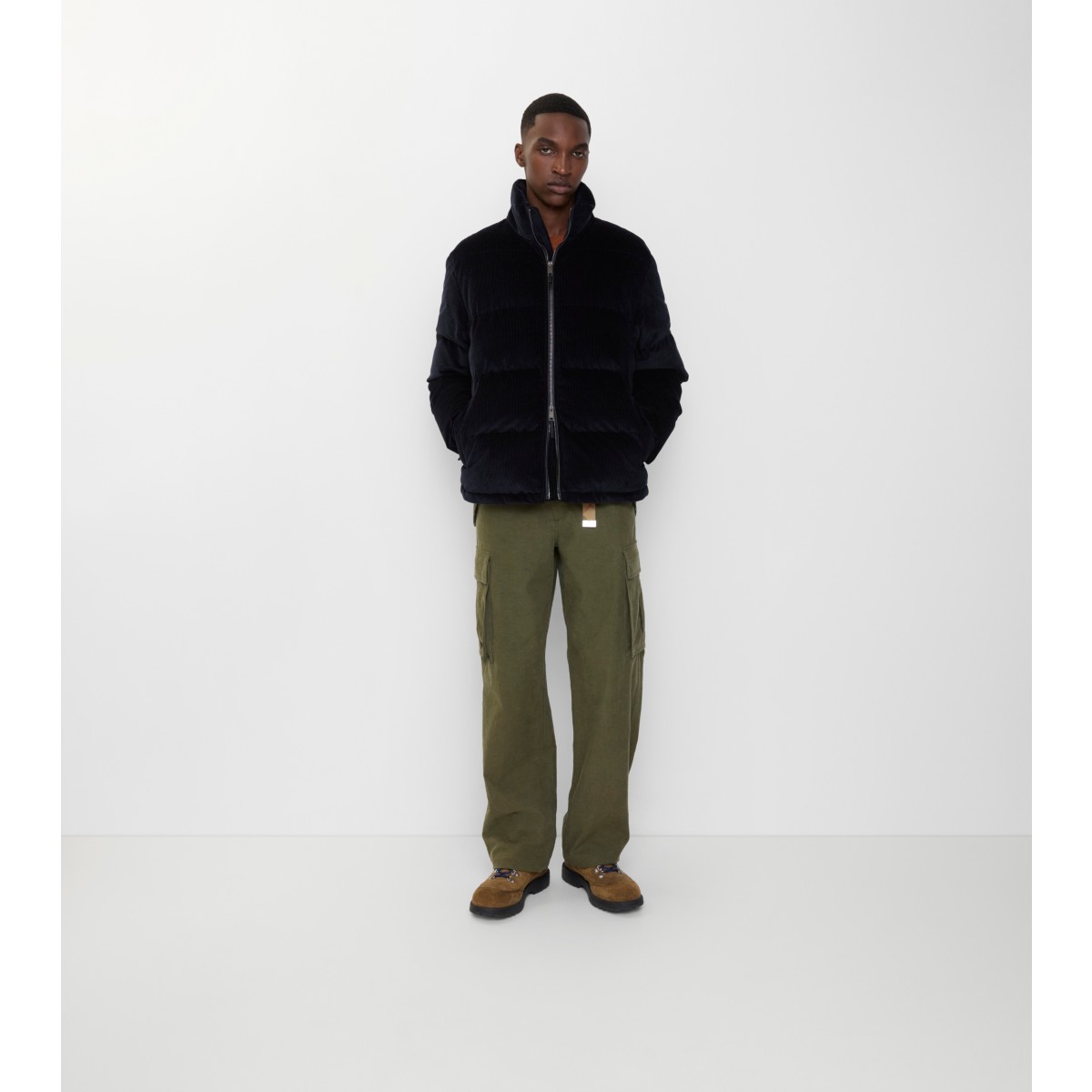  Check Corduroy Snowdon Puffer Jacket