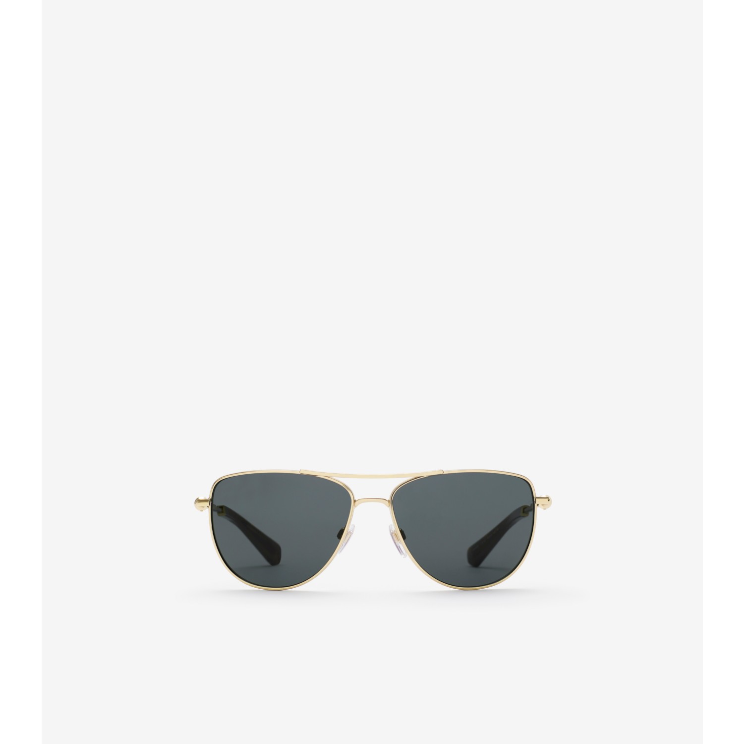 Metal Logo Square Sunglasses