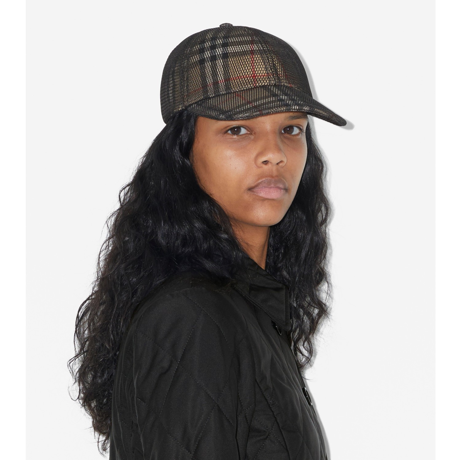 Vintage Check And Mesh Baseball Cap in Brown - Burberry