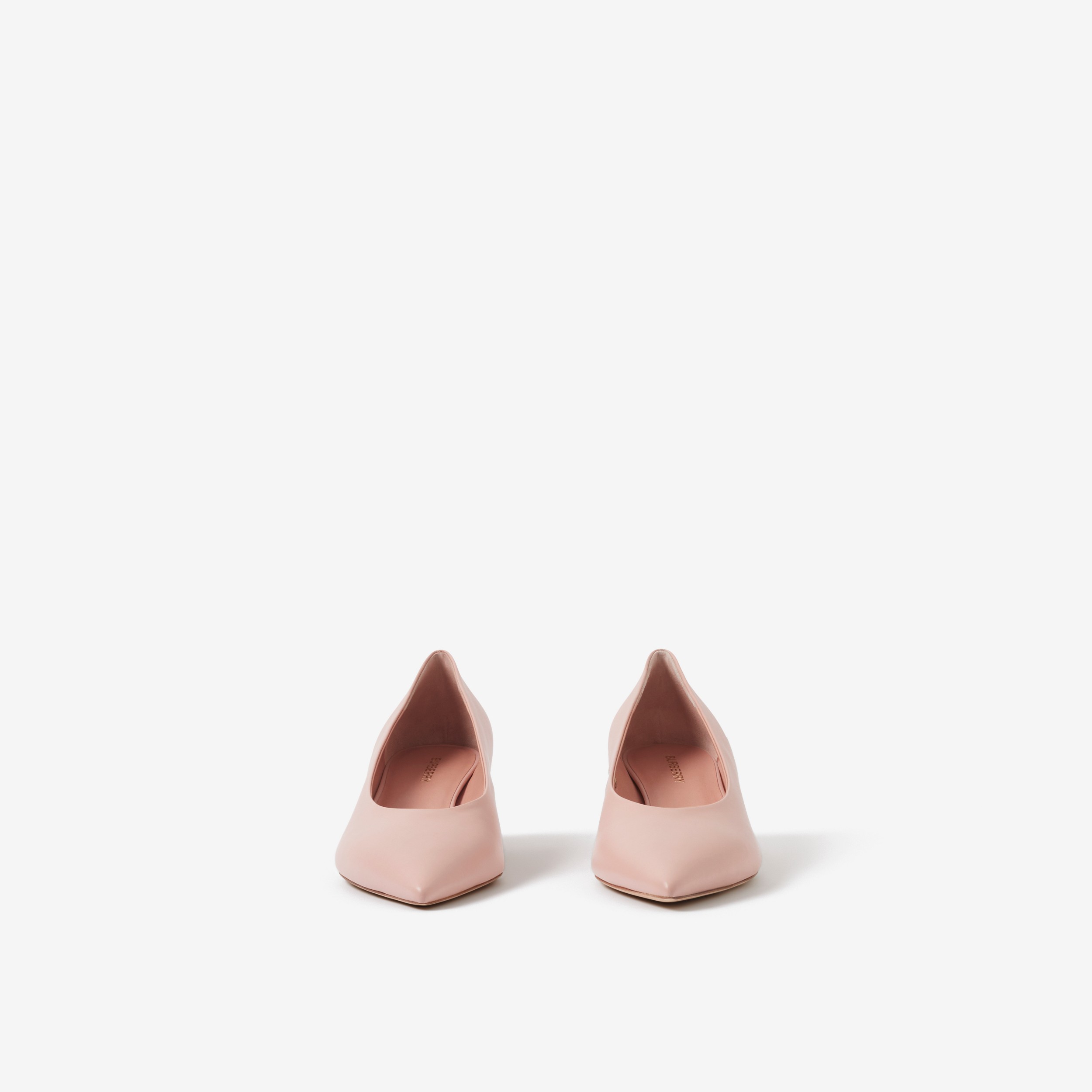 Zapatos de tacón en piel con puntera en pico y arandelas (Rosado Violáceo) - Mujer | Burberry® oficial - 2