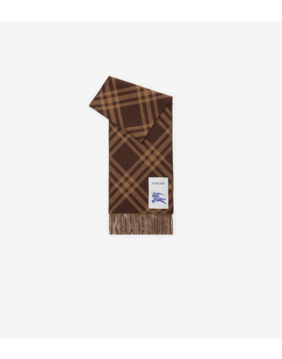 Check Cashmere Scarf