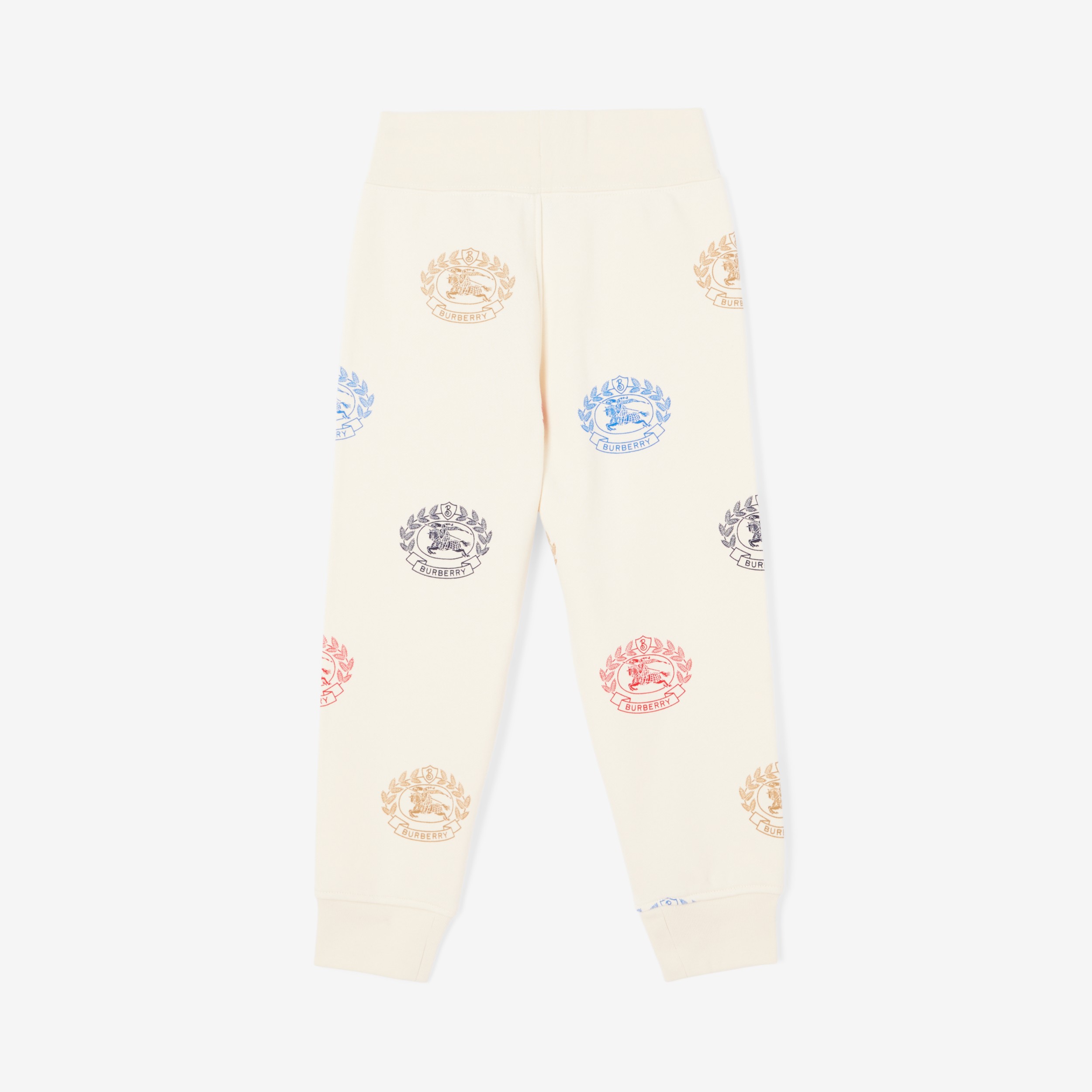 EKD Print Cotton Jogging Pants in Pale Cream | Burberry® Official - 2