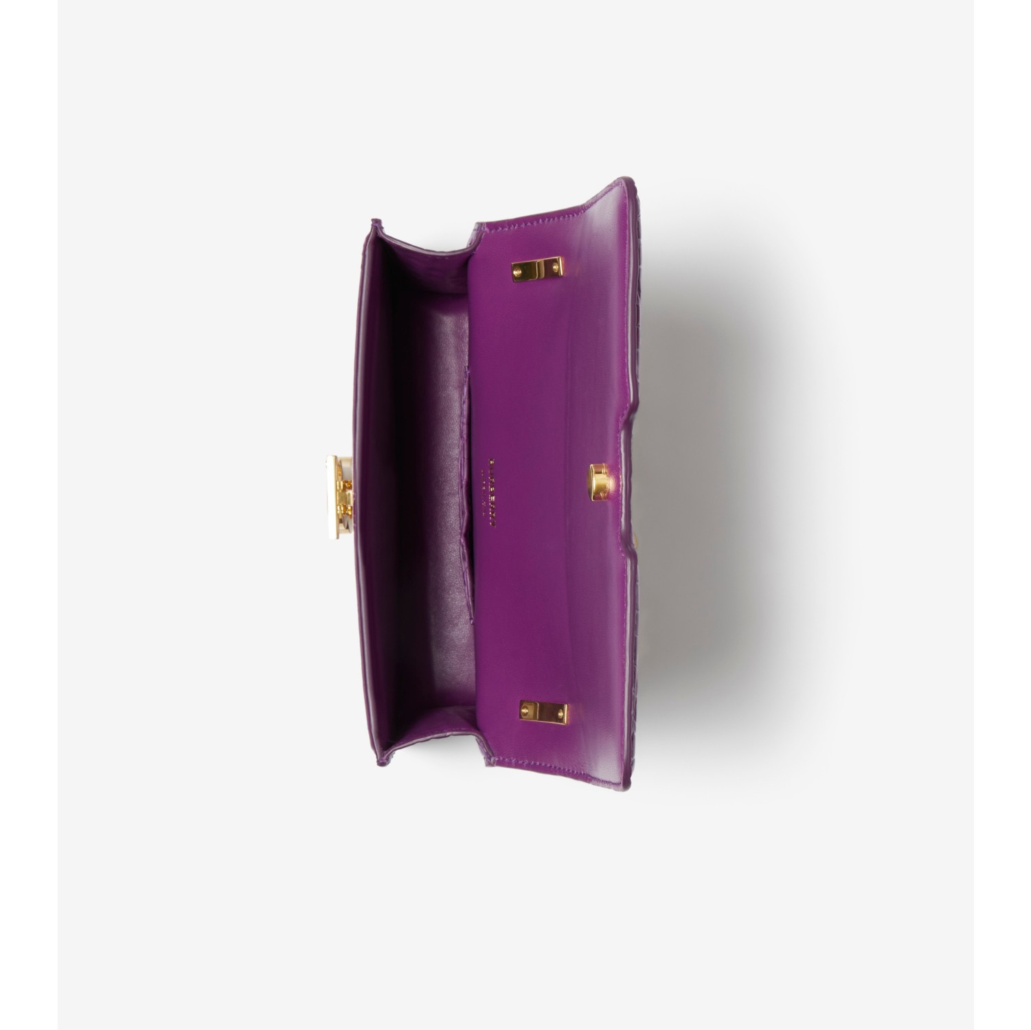 Leather TB Compact Wallet in Thistle - Women