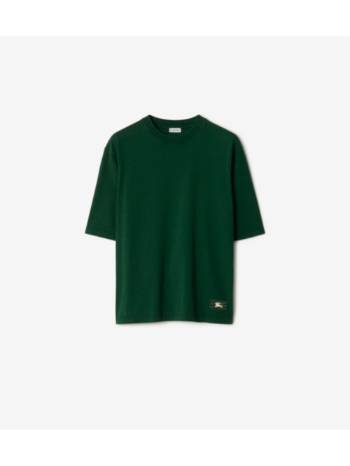 Shop Burberry Cotton T-shirt In Ivy