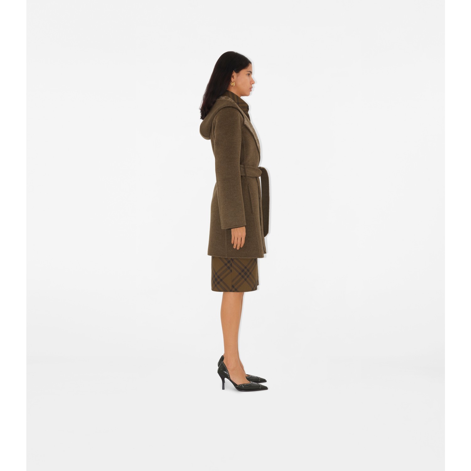 Wool Cashmere Wrap Coat