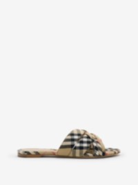 Check Cabana Slides in colour Sand