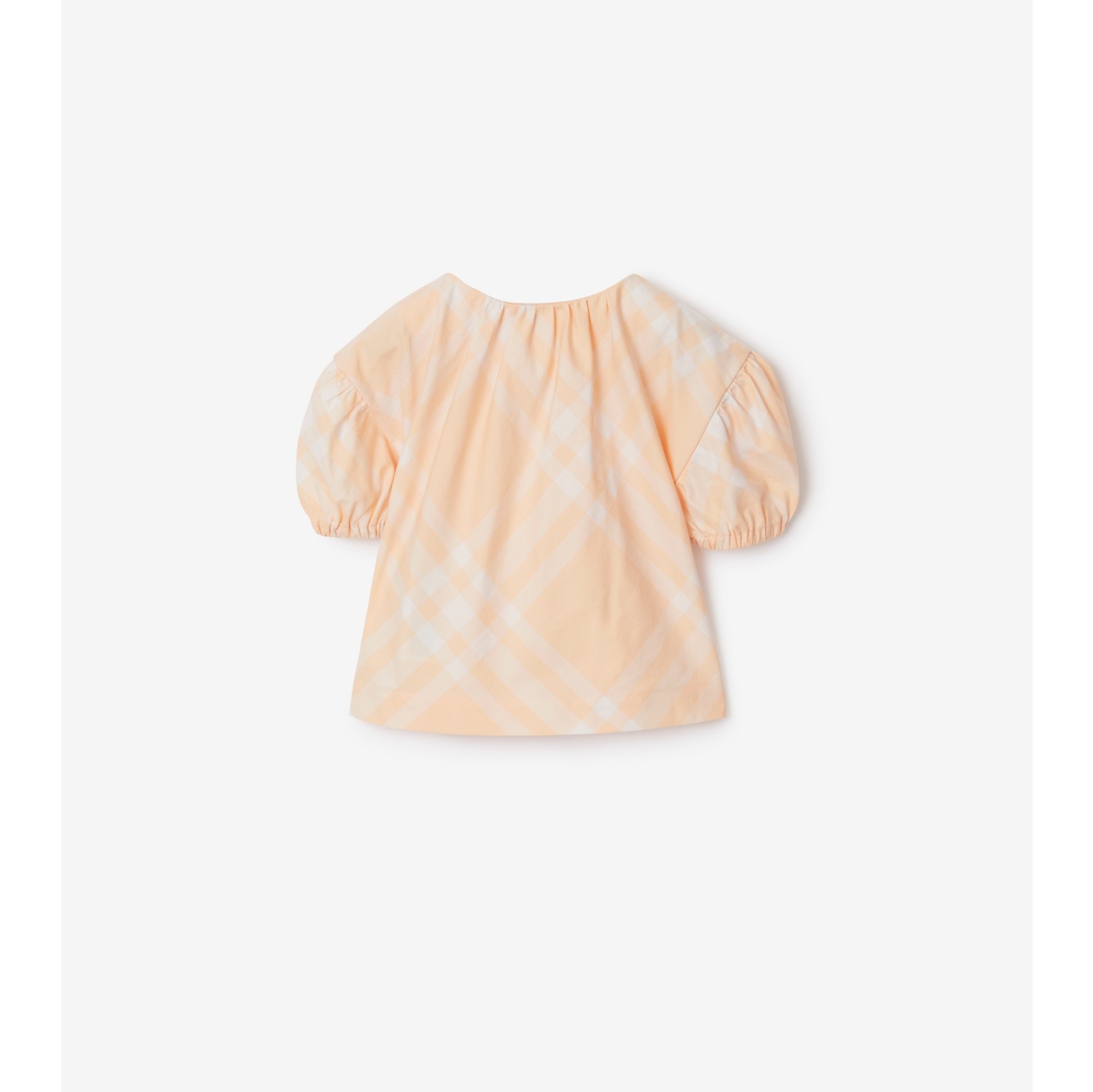 check-cotton-blouse-in-pastel-peach-burberry-official