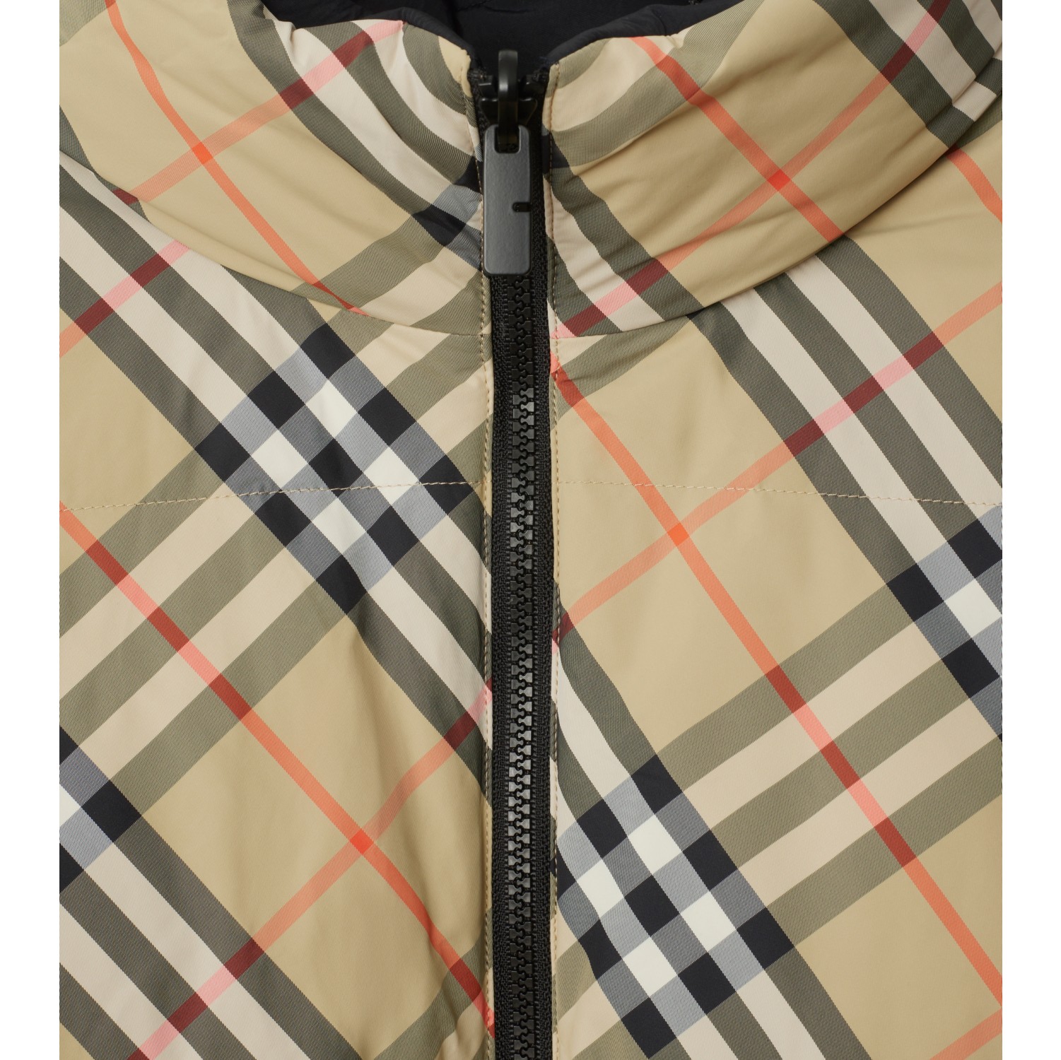 Piumino reversibile in nylon Check