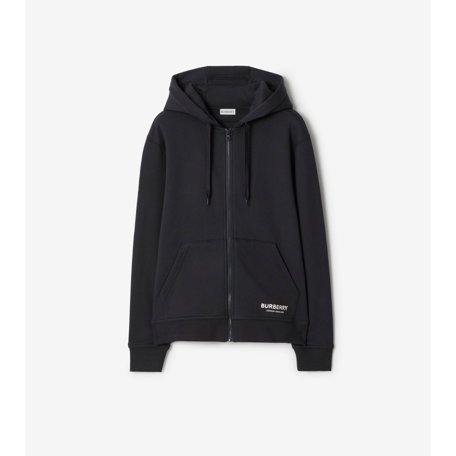 Hoodie zippé en coton