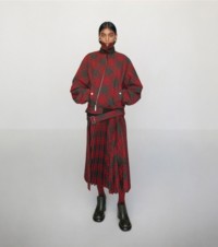 Model in Dufflecoat