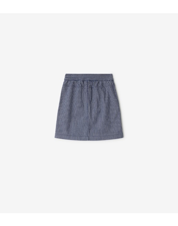 Striped Denim Skirt