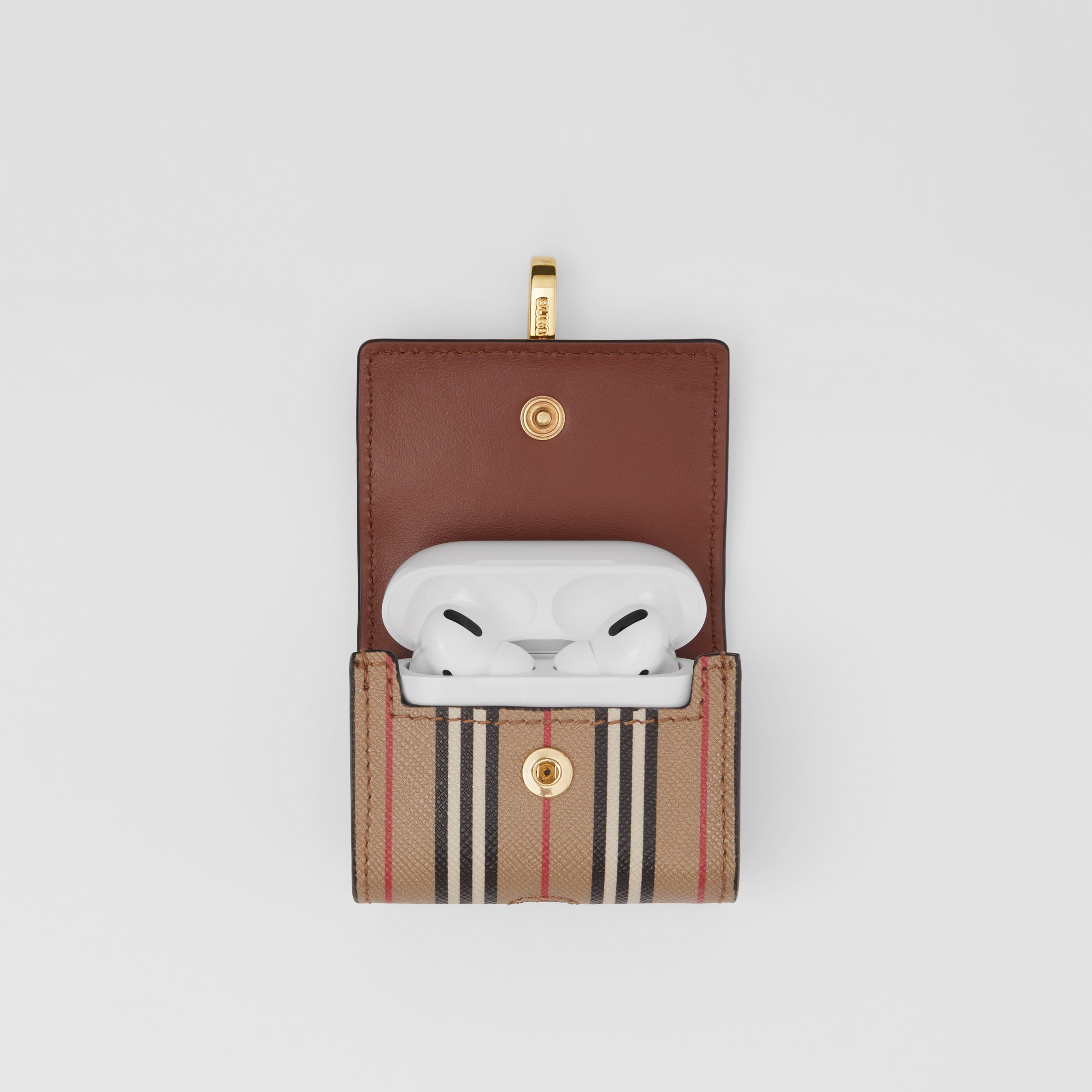 Icon Stripe AirPods Pro Case in Archive Beige | Burberry® Official - 3