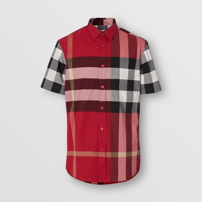 burberry red plaid shirt