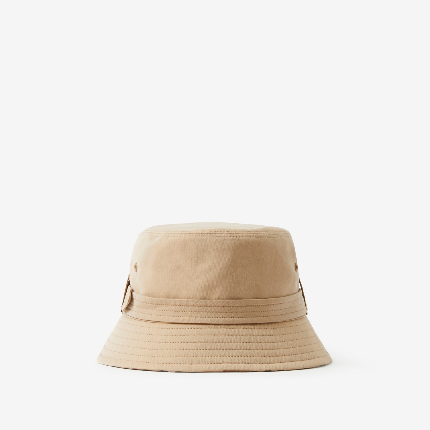 Cappello da pescatore in gabardine di cotone con cintura