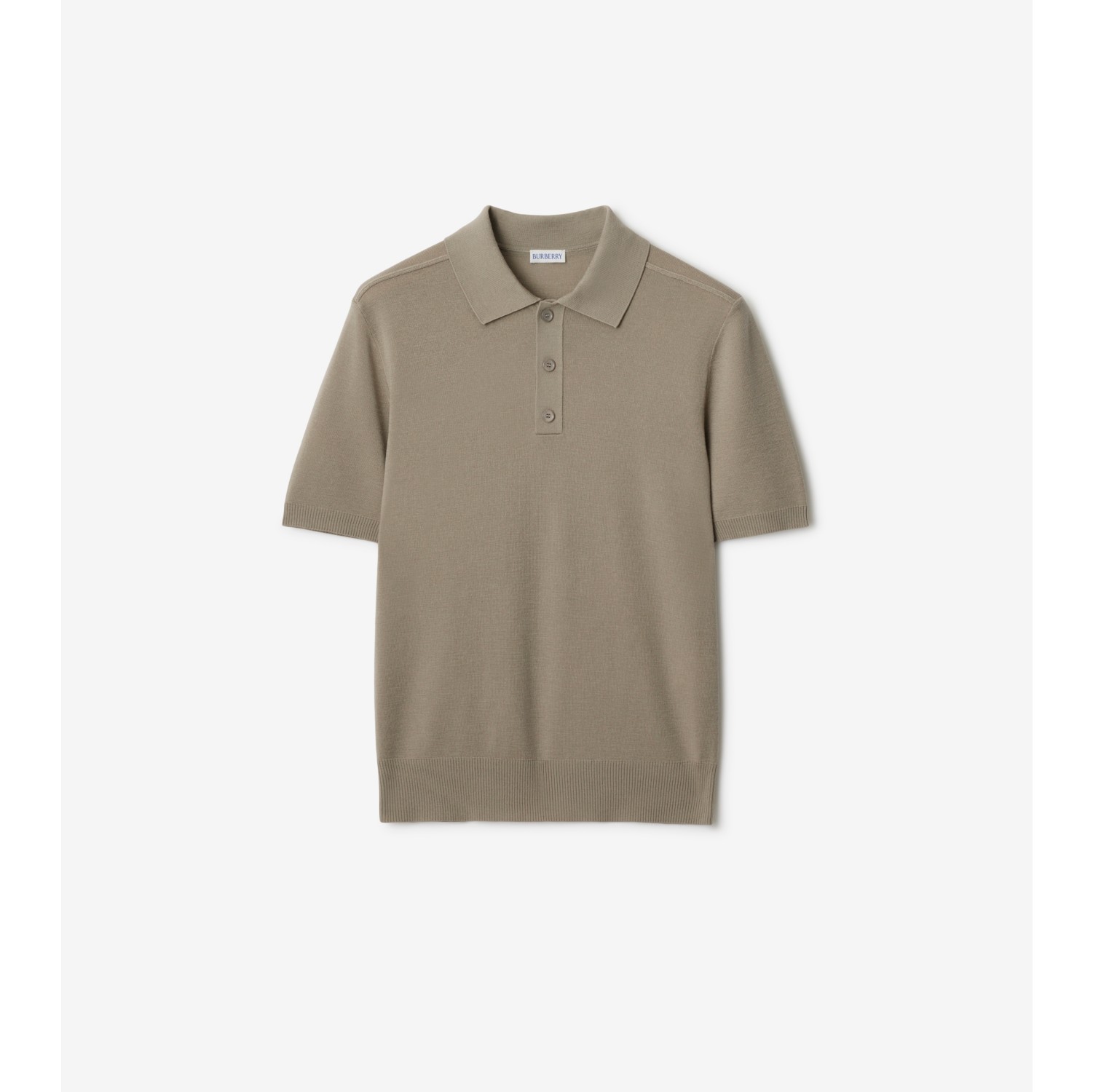 B Crest Wool Polo Shirt