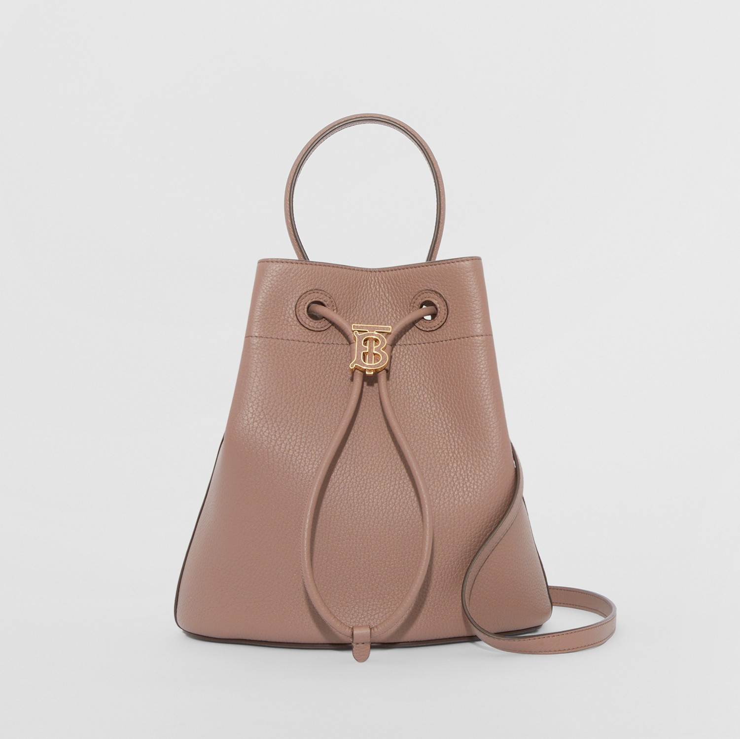 Small TB Bucket Bag in Light Saddle Brown - Women | Burberry® Official