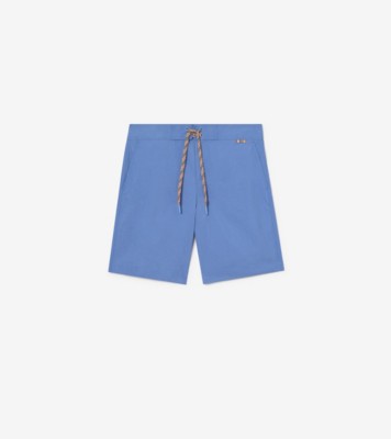 Logo Graphic Swim Shorts in Periwinkle blue - Men | Burberry® Official