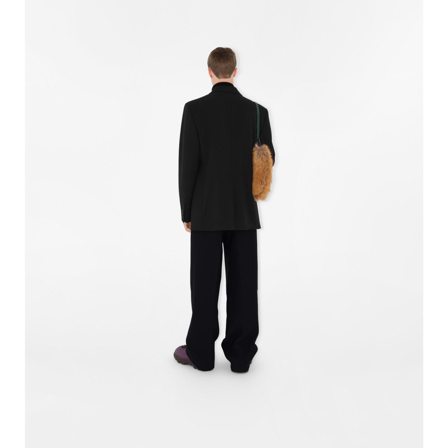 Wool Blend Tailored Jacket in Black - Men | Burberry® Official