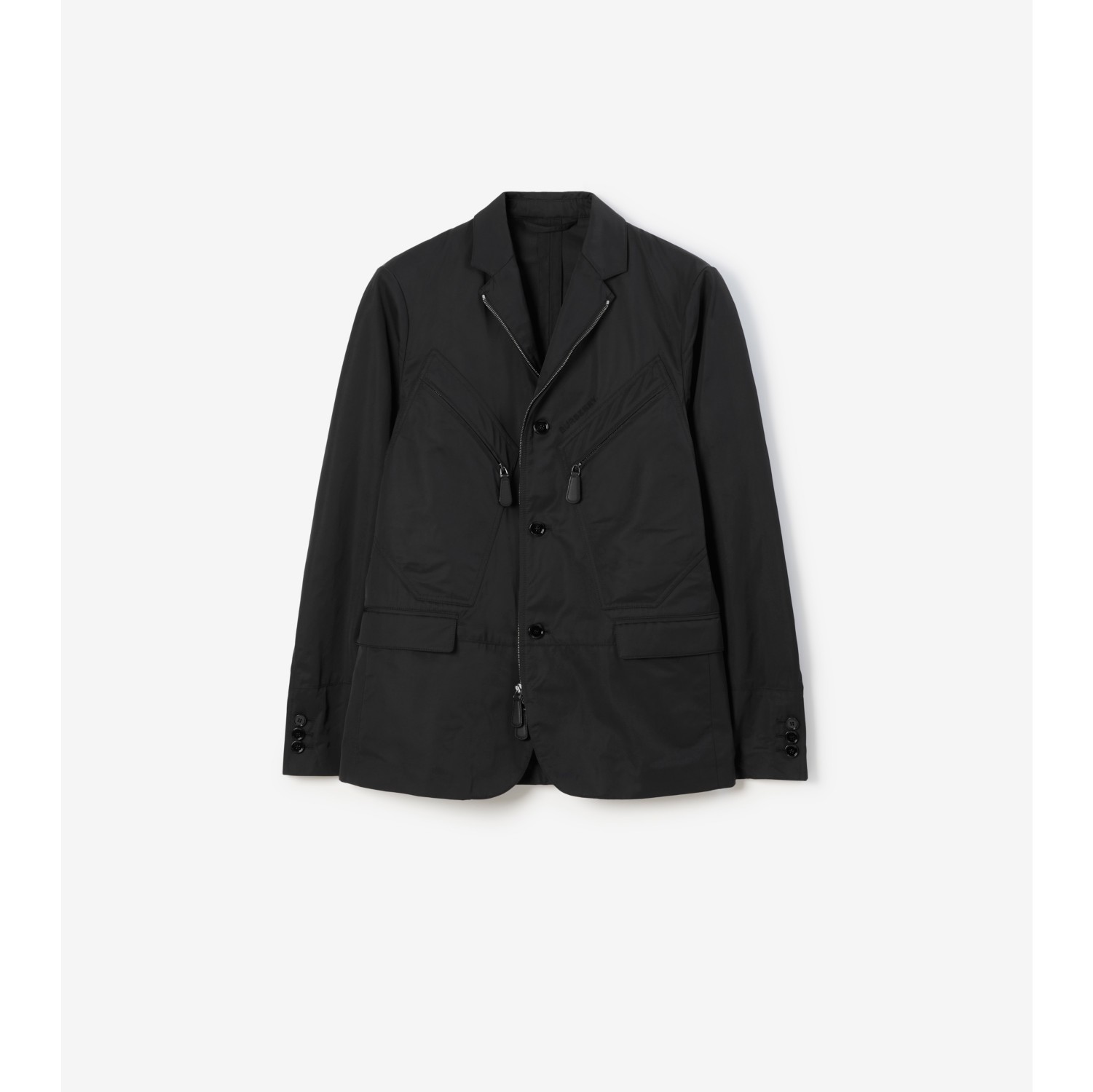 Satin Tailored Jacket in Black - Men | Burberry® Official