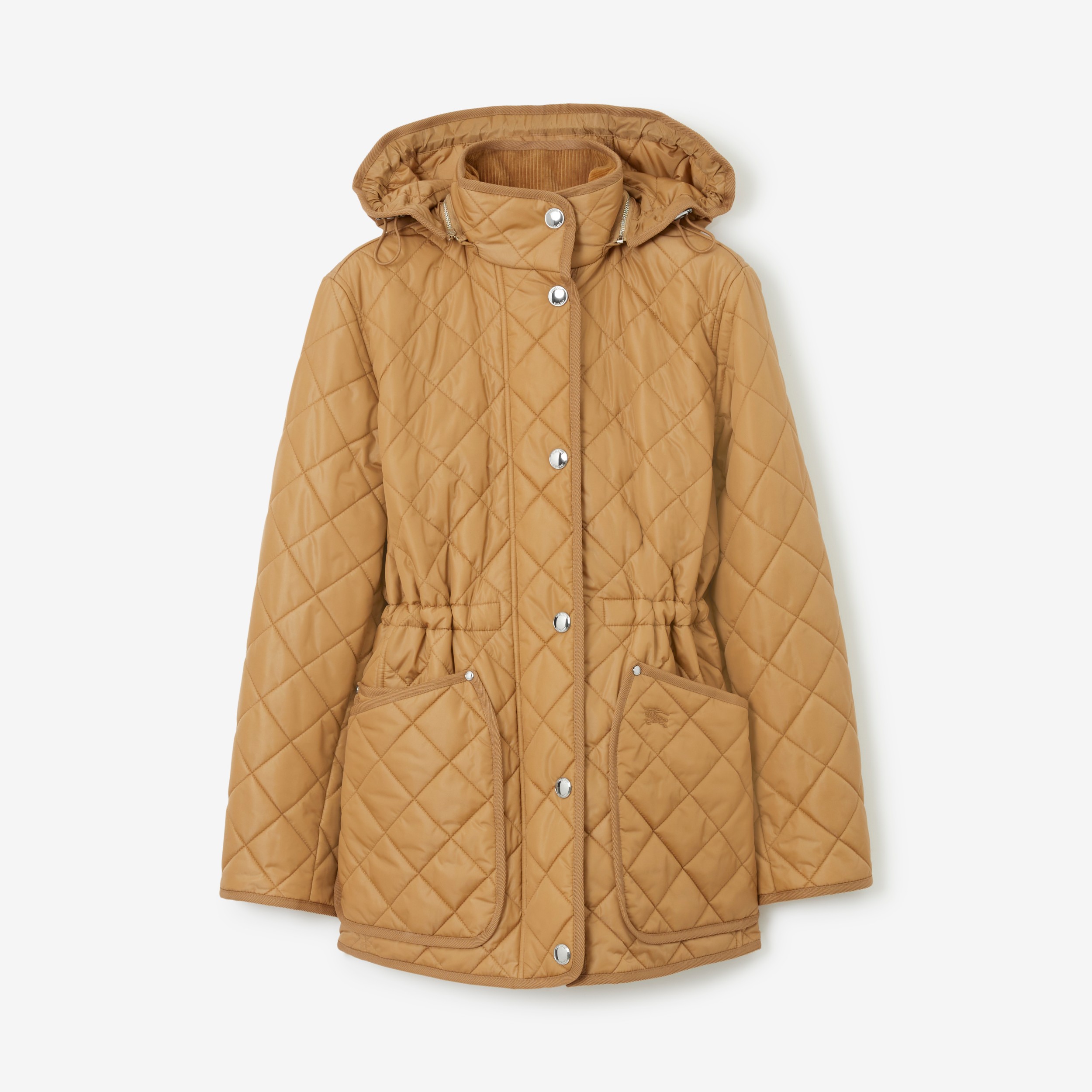 Diamond Quilted Nylon Jacket in Archive Beige Women Burberry® Official